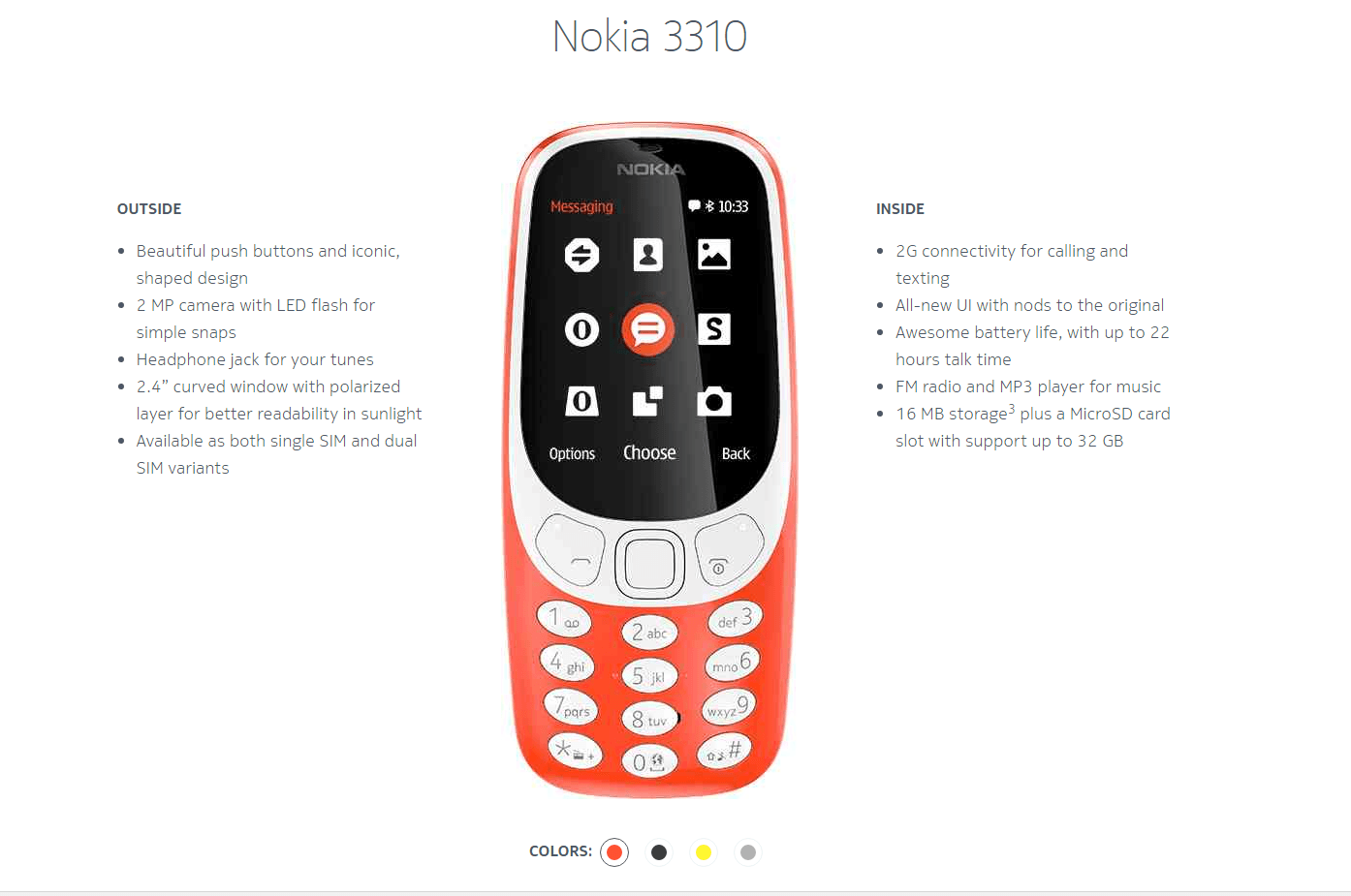 Nokia 3310 nou