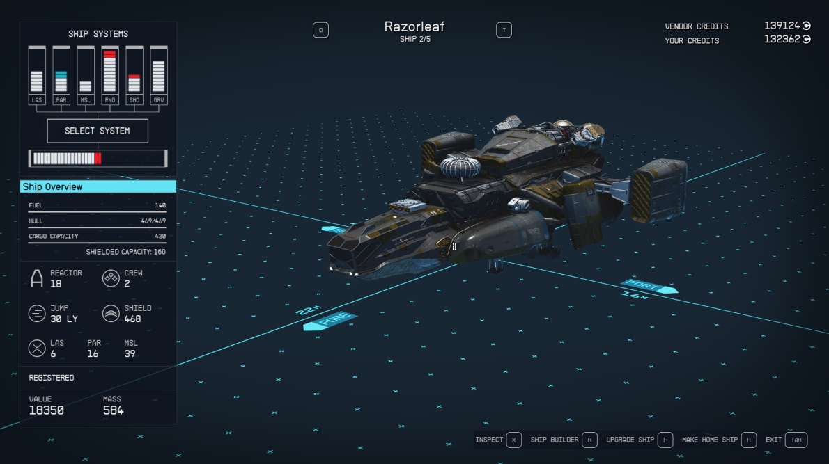 starfield razorleaf ship