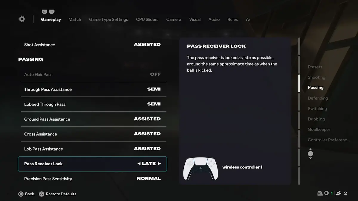 fc 26 Gameplay Settings