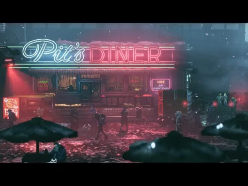 Pit’s Diner neon Replaced