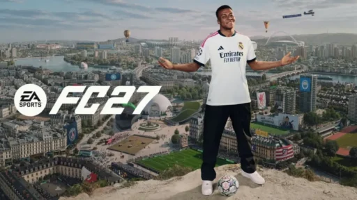 EA FC 27 The Grounds cover artwork featuring Kylian Mbappe