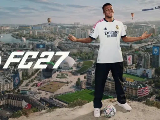 EA FC 27 The Grounds cover artwork featuring Kylian Mbappe