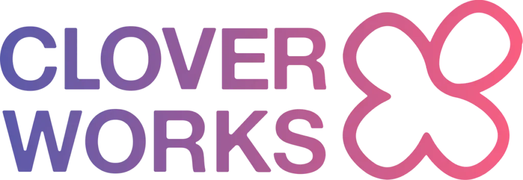 Logo-ul oficial al studioului de animație CloverWorks, echipa din spatele filmului Pokemon Wild Card